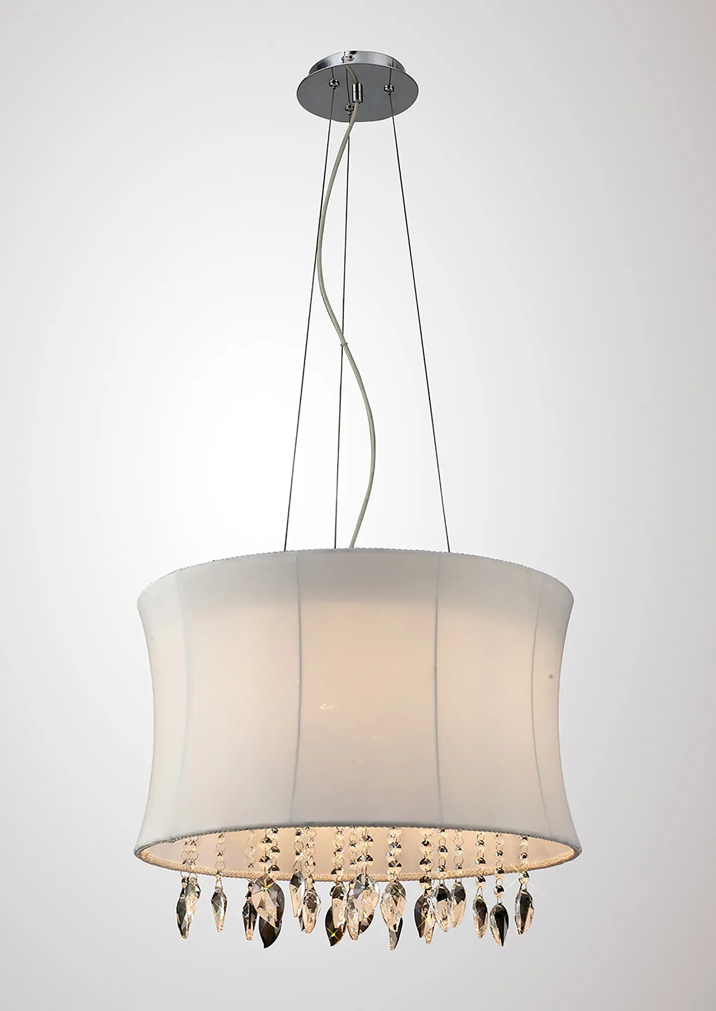 Niki Crystal Ceiling Lights Diyas Shaded Crystal Fittings